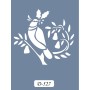 D527 Kuş Model D Serisi Stencil 15x20cm