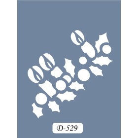 D529 Mum Model D Serisi Stencil 15x20cm