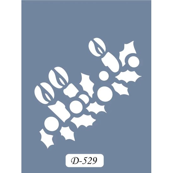 D529 Mum Model D Serisi Stencil 15x20cm