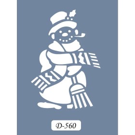 D560 Kardan Adam Model D Serisi Stencil 15x20cm