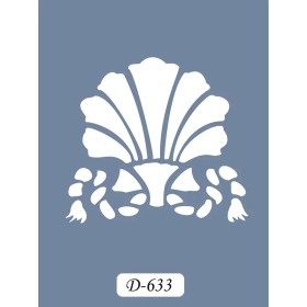 D633 İstiridye Model D Serisi Stencil 15x20cm