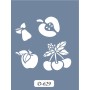 D629 Meyve Model D Serisi Stencil 15x20cm