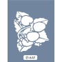 D648 Yılbaşı Çiçeği Model D Serisi Stencil 15x20cm