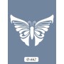 D662 Kelebek Model D Serisi Stencil 15x20cm