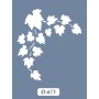 D673 Yaprak Model D Serisi Stencil 15x20cm