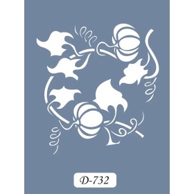 D732 Domates Model D Serisi Stencil 15x20cm