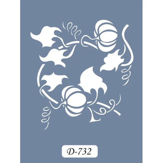 D732 Domates Model D Serisi Stencil 15x20cm