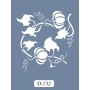 D732 Domates Model D Serisi Stencil 15x20cm