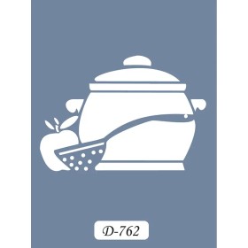 D762 Tencere Model D Serisi Stencil 15x20cm