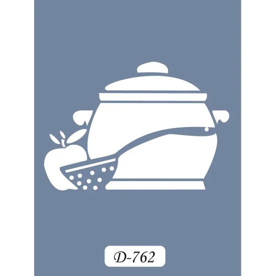 D762 Tencere Model D Serisi Stencil 15x20cm