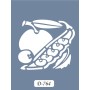 D764 Sebze Model D Serisi Stencil 15x20cm