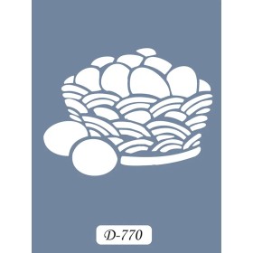 D770 Sepet Yumurta Model D Serisi Stencil 15x20cm