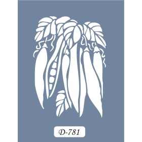 D781 Bezelye Model D Serisi Stencil 15x20cm