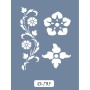 D795 Çiçek Model D Serisi Stencil 15x20cm
