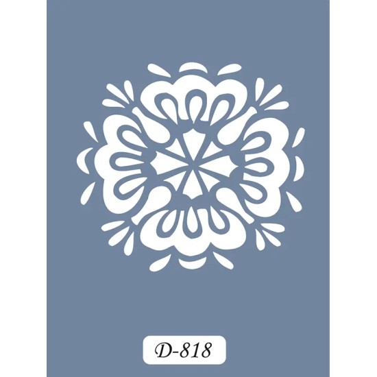 D818 Fayans Model D Serisi Stencil 15x20cm
