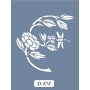 D858 Çiçek Model D Serisi Stencil 15x20cm