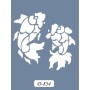 D854 Balık Model D Serisi Stencil 15x20cm