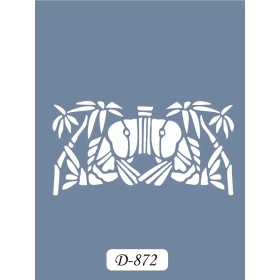 D872 Palmiye Model D Serisi Stencil 15x20cm