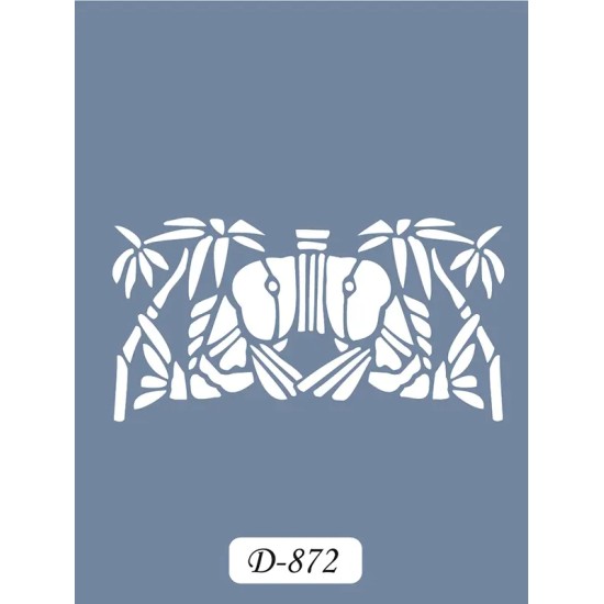 D872 Palmiye Model D Serisi Stencil 15x20cm