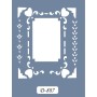 D887 Kalp Çerçeve Model D Serisi Stencil 15x20cm