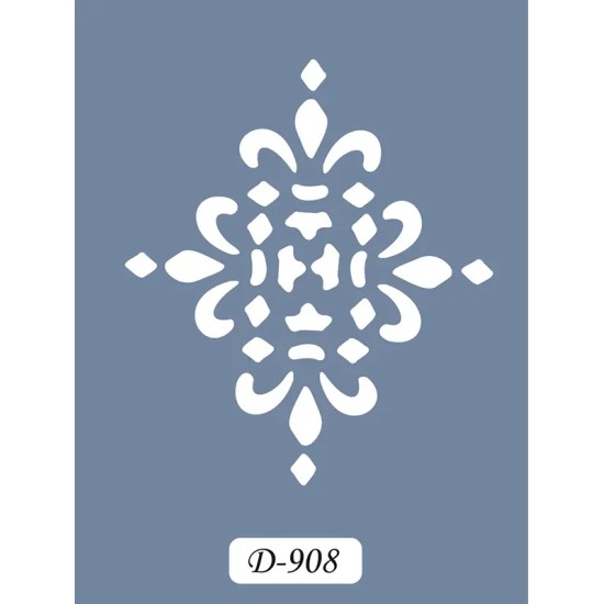 D908 Göbek Model D Serisi Stencil 15x20cm