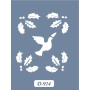 D914 Kuş Model D Serisi Stencil 15x20cm