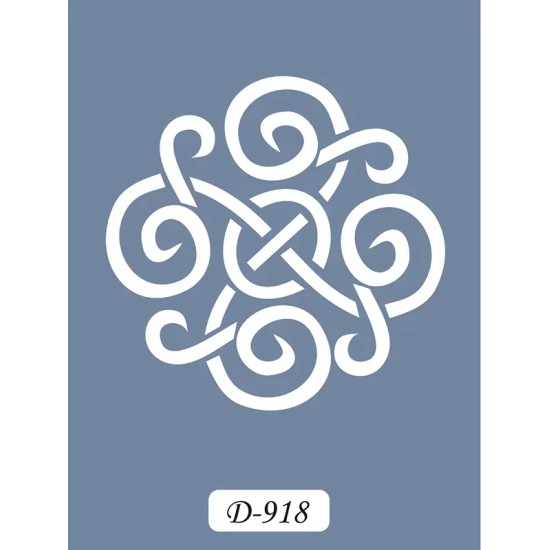 D918 Göbek Model D Serisi Stencil 15x20cm