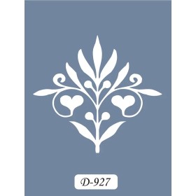 D927 Çiçek Model D Serisi Stencil 15x20cm