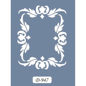 D947 Çerçeve Model D Serisi Stencil 15x20cm