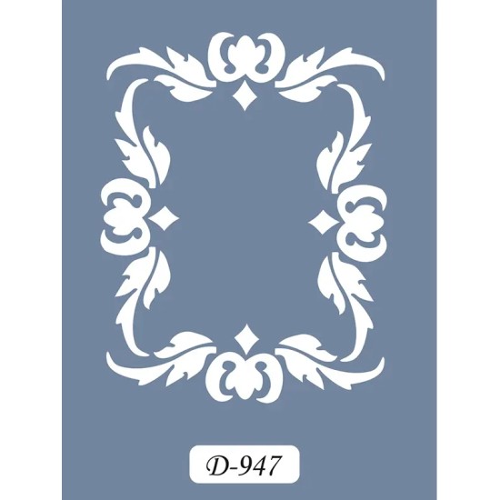 D947 Çerçeve Model D Serisi Stencil 15x20cm