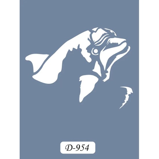 D954 Yunus Model D Serisi Stencil 15x20cm