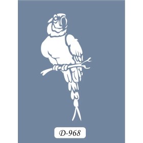D968 Papağan Model D Serisi Stencil 15x20cm