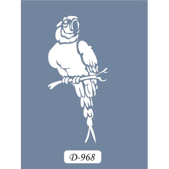D968 Papağan Model D Serisi Stencil 15x20cm