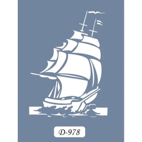 D978 Gemi Model D Serisi Stencil 15x20cm