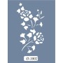 D1002 Gül Model D Serisi Stencil 15x20cm