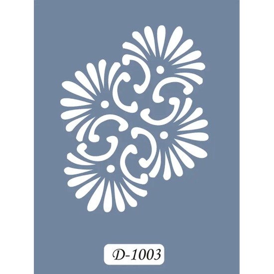 D1003 Göbek Model D Serisi Stencil 15x20cm