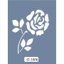 D1006 Gül Model D Serisi Stencil 15x20cm