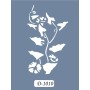 D1010 Çiçek Model D Serisi Stencil 15x20cm