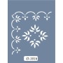 D1016 Köşe Bordür Model D Serisi Stencil 15x20cm