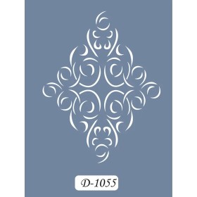 D1055 Göbek Model D Serisi Stencil 15x20cm