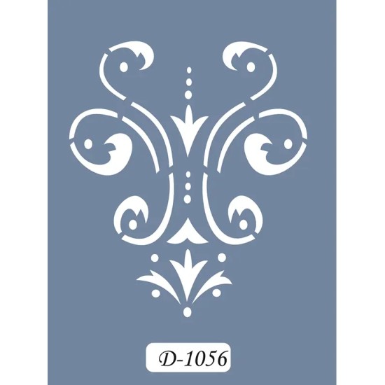 D1056 Göbek Model D Serisi Stencil 15x20cm