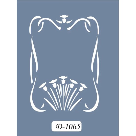D1065 Çerçeve Model D Serisi Stencil 15x20cm