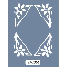 D1066 Çerçeve Model D Serisi Stencil 15x20cm