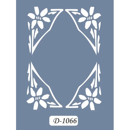 D1066 Çerçeve Model D Serisi Stencil 15x20cm