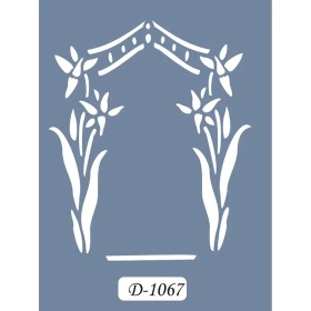 D1067 Çerçeve Model D Serisi Stencil 15x20cm