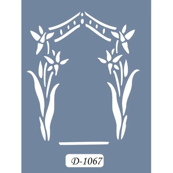 D1067 Çerçeve Model D Serisi Stencil 15x20cm