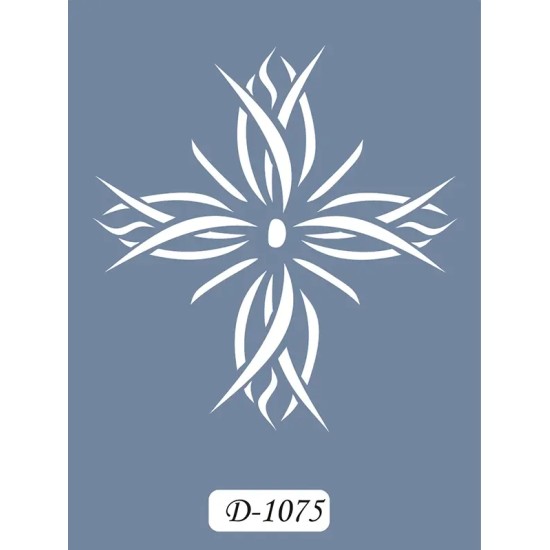 D1075 Fayans Model D Serisi Stencil 15x20cm