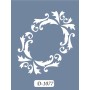D1077 Göbek Model D Serisi Stencil 15x20cm
