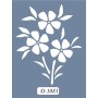 D1083 Çiçek Model D Serisi Stencil 15x20cm