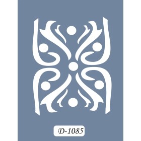 D1085 Göbek Model D Serisi Stencil 15x20cm